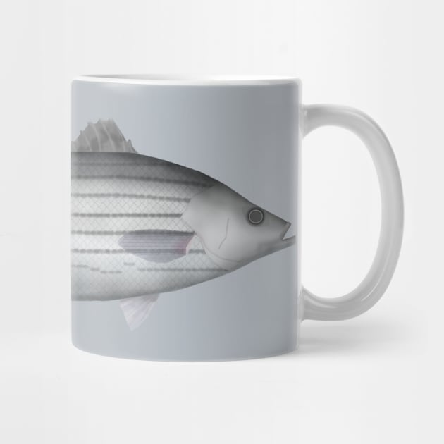 Striped Bass by FishFolkArt